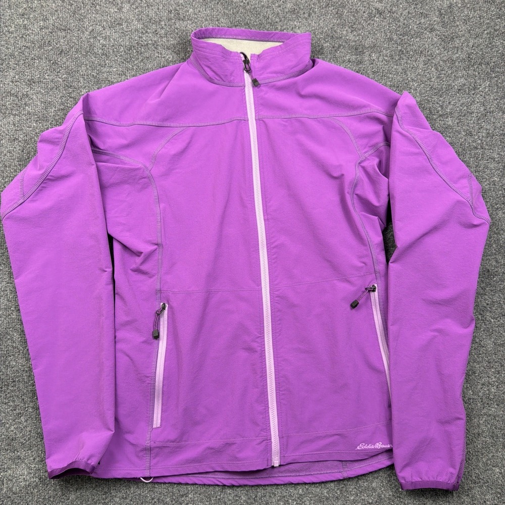 Women's Eddie Bauer First Ascent‎ Pink Full Zip Jacket Size Tall Medium Hiking